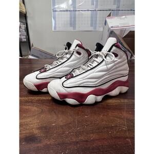 Jordan Pro Strong Men's 7Y White Varsity Red Basketball Shoes Athletic